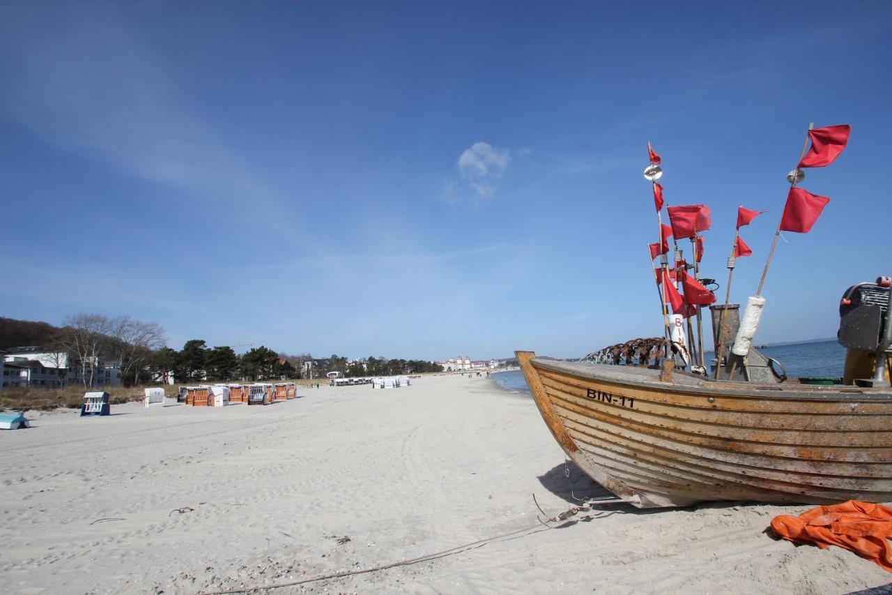 Aparthotel Ostsee Fewo 6 Balkon, Meerblick, Strand 宾茨 外观 照片