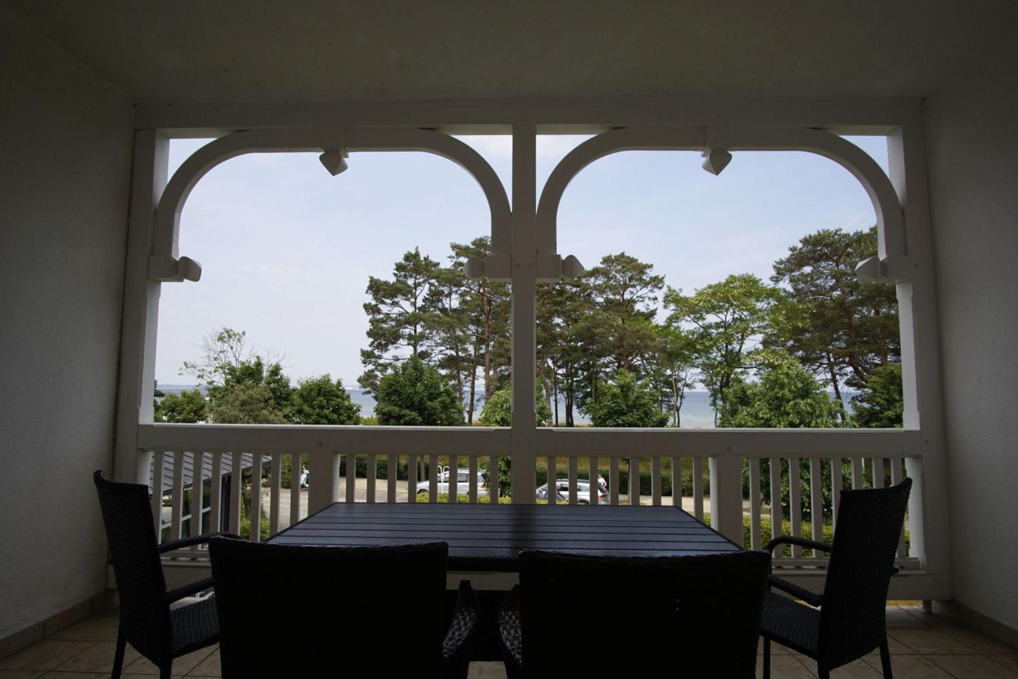 Aparthotel Ostsee Fewo 6 Balkon, Meerblick, Strand 宾茨 外观 照片